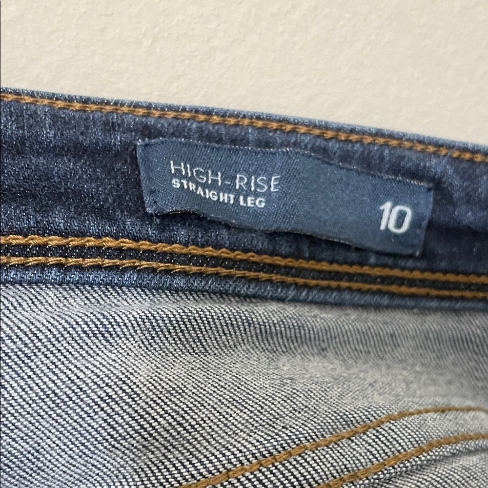 Women's J. Jill High-rise Straight Leg Blue Jeans, Size 10 - Picture 11 of 15